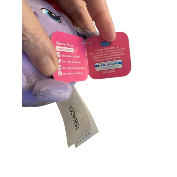 Ice Cream Queen 6" Plush Toy Purple Pink 5+ NWT Just Play Moose Shopkins 2016 - Picture 3 of 6